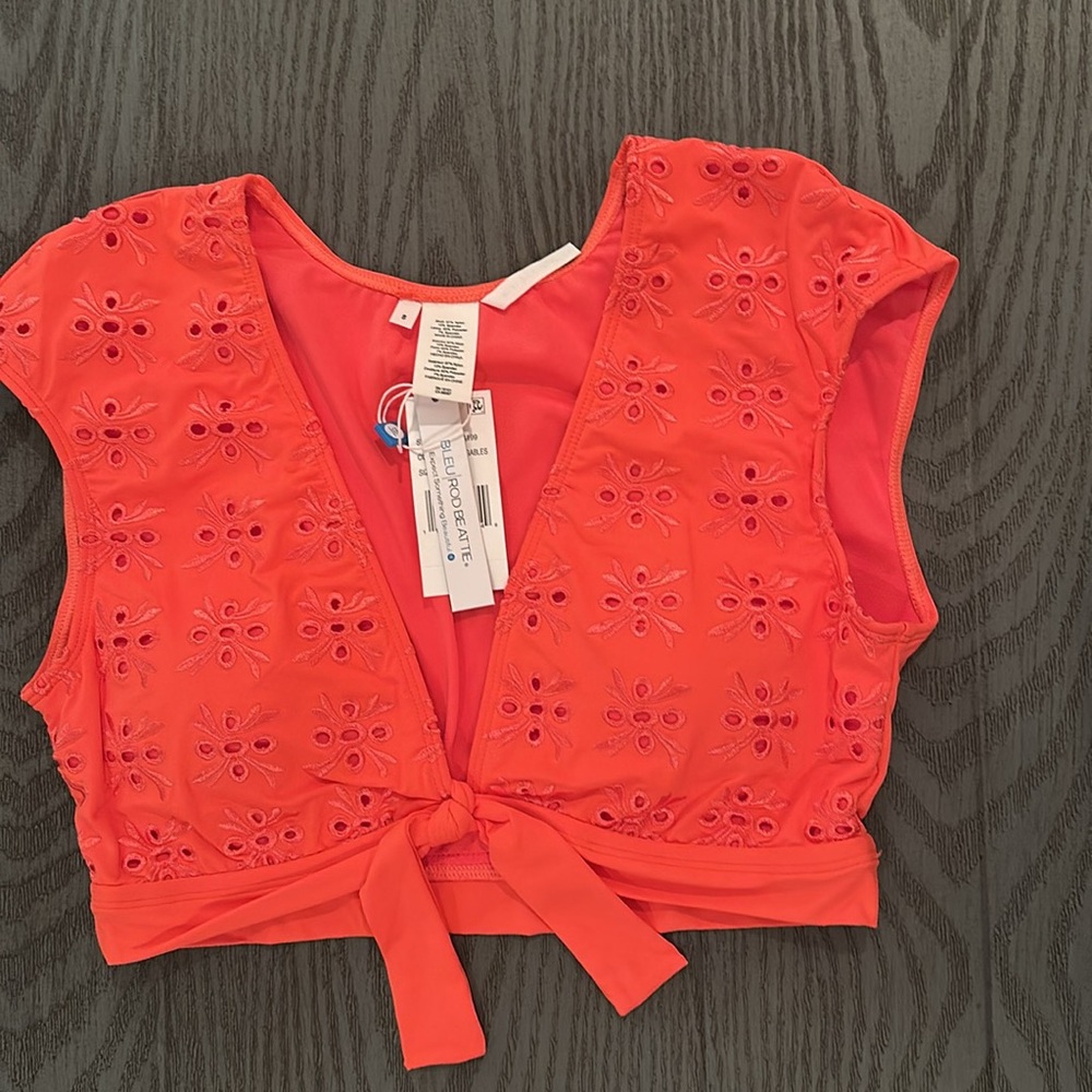 Bleu Rod Beattie Orange Eyelet Bikini Set -New 🌴🌴🌴 - Picture 2 of 11